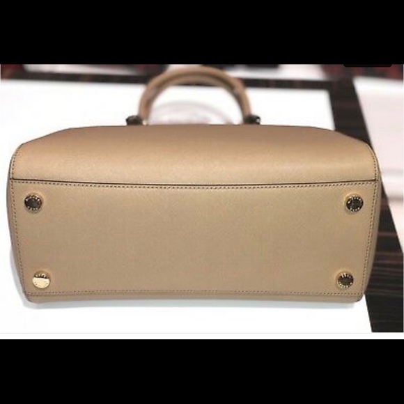 Michael Kors Ciara Large Satchel Dark Khaki - Picture 5 of 8